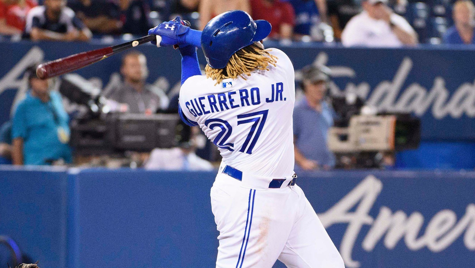 Back Batting Practice King Vlad Jr in Home Run Derby